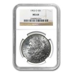 1902-O Morgan Dollar MS-64 NGC