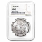 1902-O Morgan Dollar MS-65 NGC