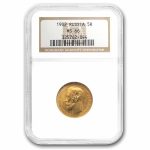 1902 Russia Gold 5 Roubles Nicholas II MS-66 NGC