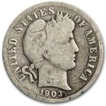 1903 Barber Dime Good/VG