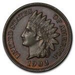 1903 Indian Head Cent BU (Brown)