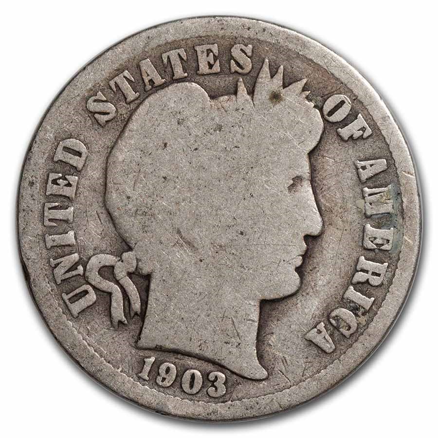 1903-O Barber Dime Good/VG