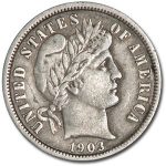 1903-O Barber Dime XF