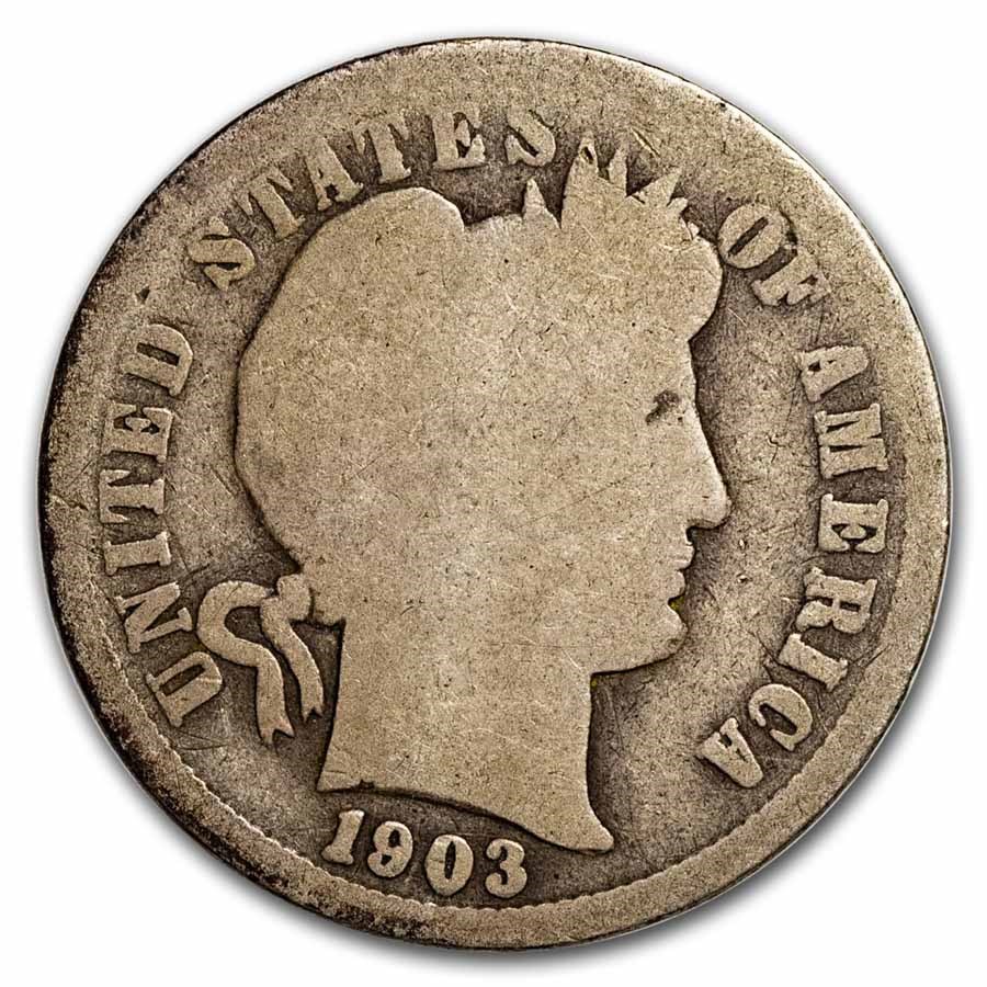 1903-S Barber Dime AG