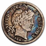 1903-S Barber Dime VF