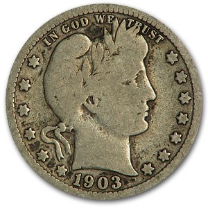 1903-S Barber Quarter Good