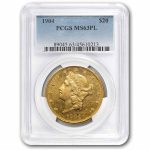1904 $20 Liberty Gold Double Eagle MS-63 PL PCGS