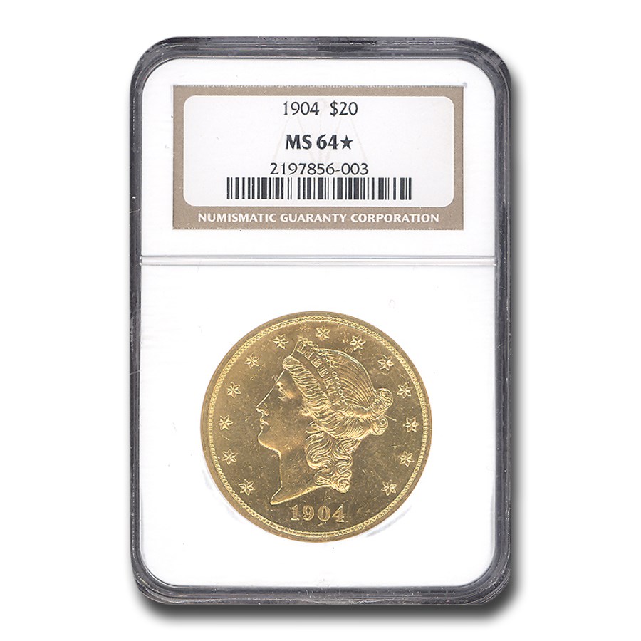 1904 $20 Liberty Gold Double Eagle MS-64* NGC