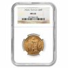 1904-A France Gold 50 Francs Angel MS-62 NGC