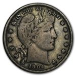 1904 Barber Half Dollar VF