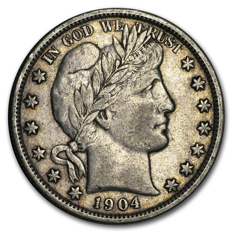 1904 Barber Half Dollar XF