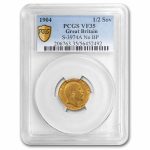 1904 Great Britain Gold 1/2 Sovereign Edward VF-35 PCGS (No/BP)