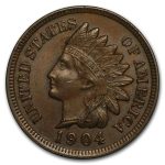 1904 Indian Head Cent BU (Brown)