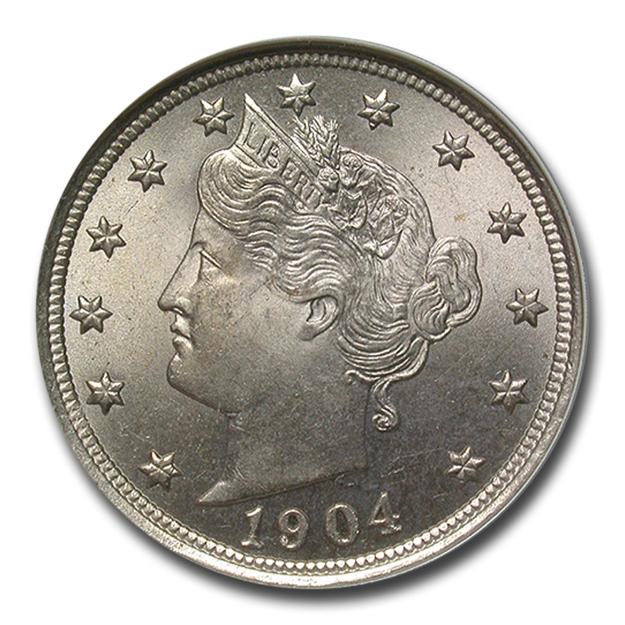 1904 Liberty Head V Nickel MS-64 NGC