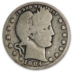 1904-O Barber Quarter Good