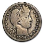 1904-O Barber Quarter VG
