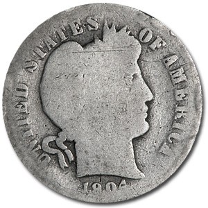 1904-S Barber Dime AG