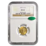 1905 $2.50 Liberty Gold Quarter Eagle MS-66 NGC CAC