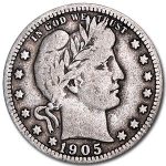 1905 Barber Quarter VG