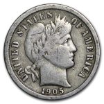 1905-O Barber Dime Fine