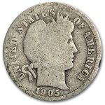 1905-O Barber Dime Good
