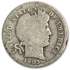 1905-O Barber Dime Good