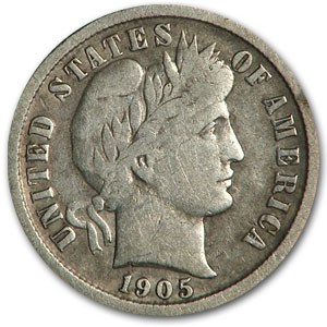 1905-O Barber Dime VG