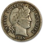 1905-S Barber Dime Fine