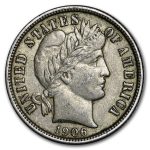 1906 Barber Dime AU