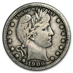 1906 Barber Quarter Fine
