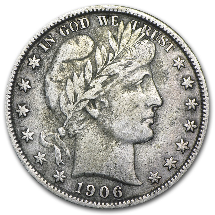 1906-D Barber Half Dollar XF