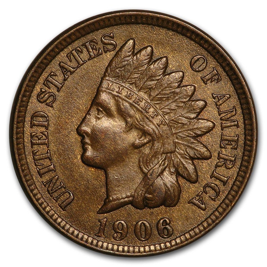 1906 Indian Head Cent BU (Brown)