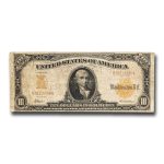 1907 $10 Gold Certificate Hillegas Fine (Fr#1169)