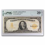 1907 $10 Gold Certificate VF-20 PMG (Fr#1172)