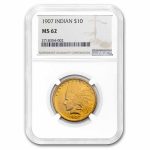 1907 $10 Indian Gold Eagle MS-62 NGC