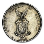 1907-1946 Philippines Silver 10 Centavos Avg Circ