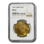 1907 $20 Liberty Gold Double Eagle MS-63 NGC