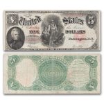 1907 $5.00 Legal Tender Woodchopper F+ (Fr#91)