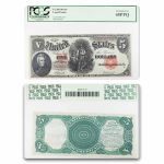 1907 $5.00 Legal Tender Woodchopper XF-45 PPQ PCGS (Fr#89)