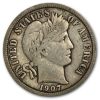 1907-D Barber Dime Fine