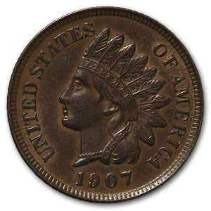 1907 Indian Head Cent AU