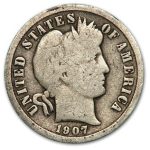 1907-O Barber Dime Good