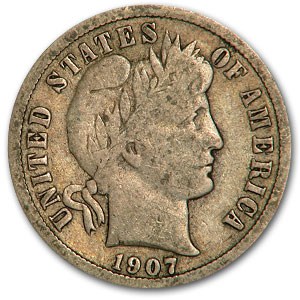 1907-O Barber Dime VG