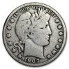 1907-O Barber Half Dollar VG