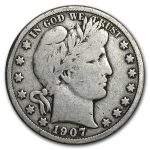 1907-O Barber Half Dollar VG