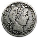 1907-S Barber Half Dollar Fine