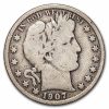 1907-S Barber Half Dollar VG