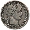 1908 Barber Quarter Fine