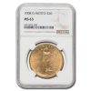 1908-D $20 St Gaudens Gold w/Motto MS-63 NGC