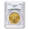 1908-D $20 St Gaudens Gold w/Motto MS-63 PCGS